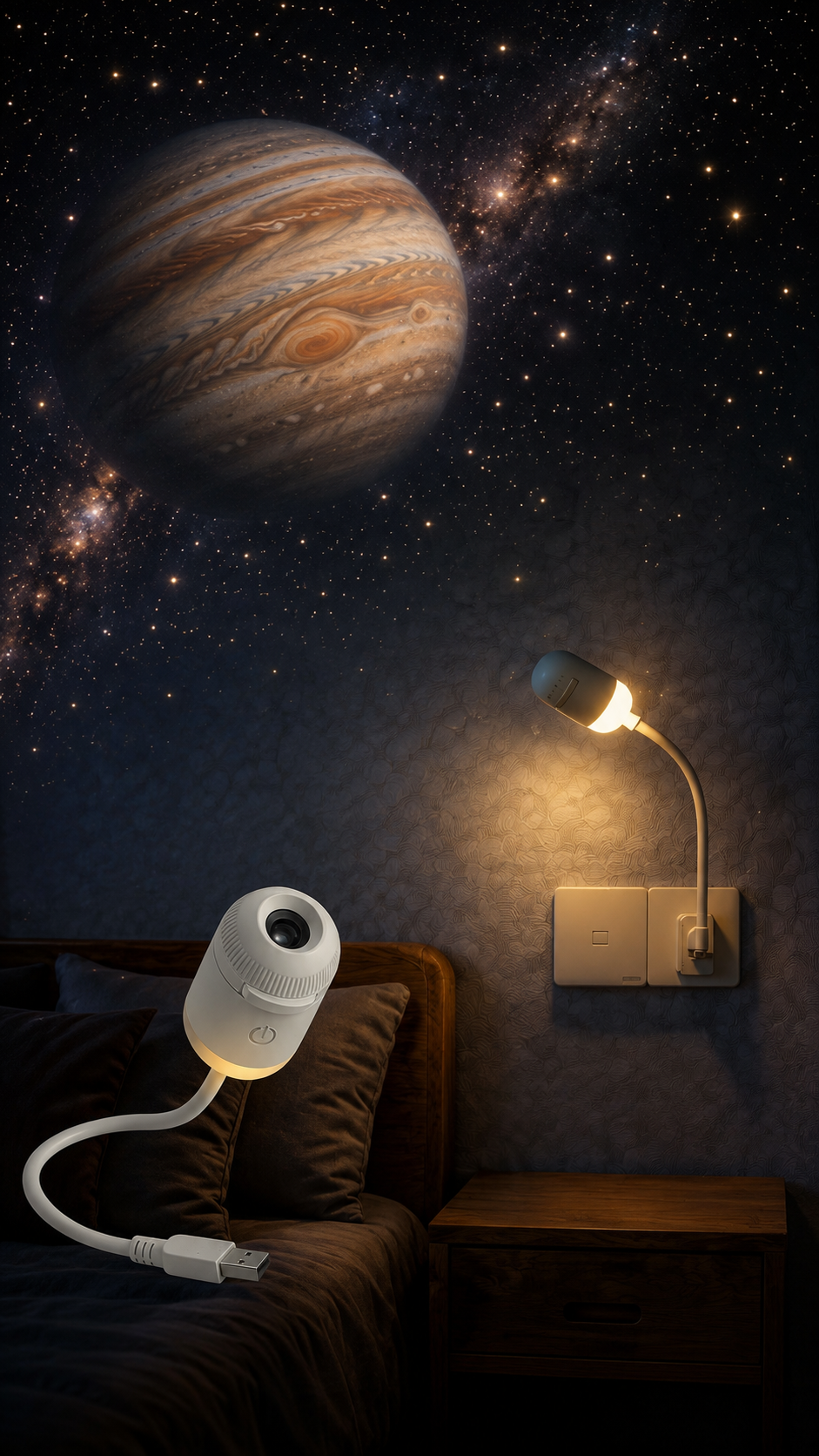 Galaxy Projector 2 in 1 Night Light