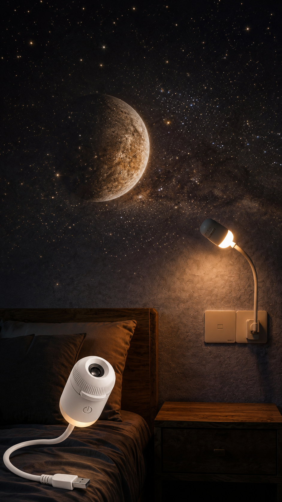 Galaxy Projector 2 in 1 Night Light