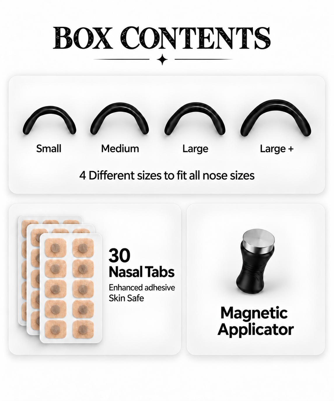 Magnetic Nasel Strips Pro with 30 Tabs