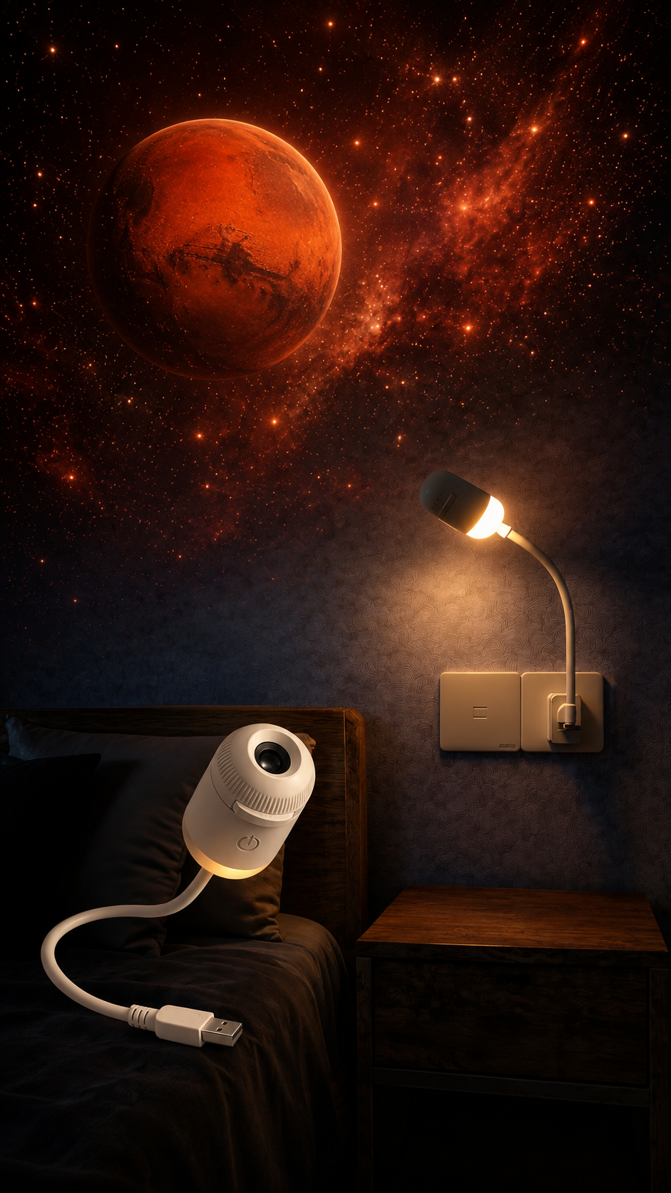 Galaxy Projector 2 in 1 Night Light